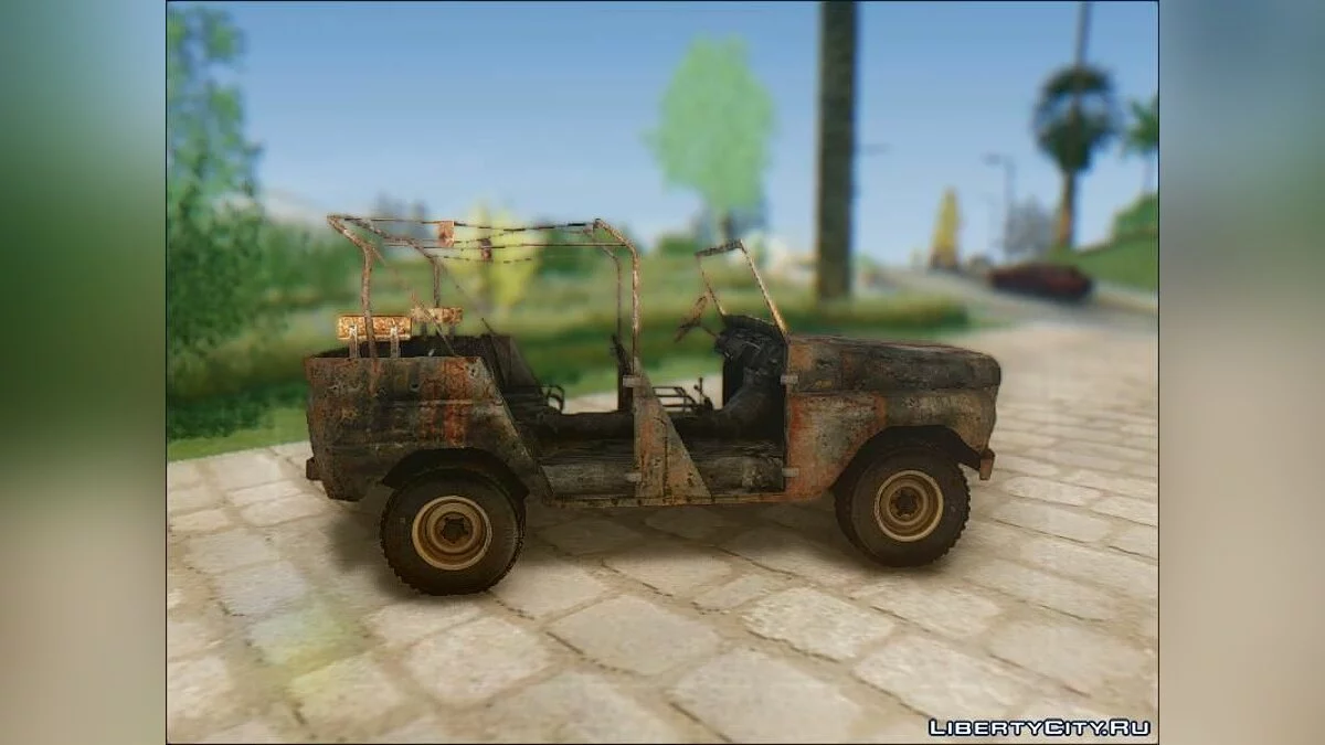 Сгоревший УАЗ 469 / GTA San Andreas