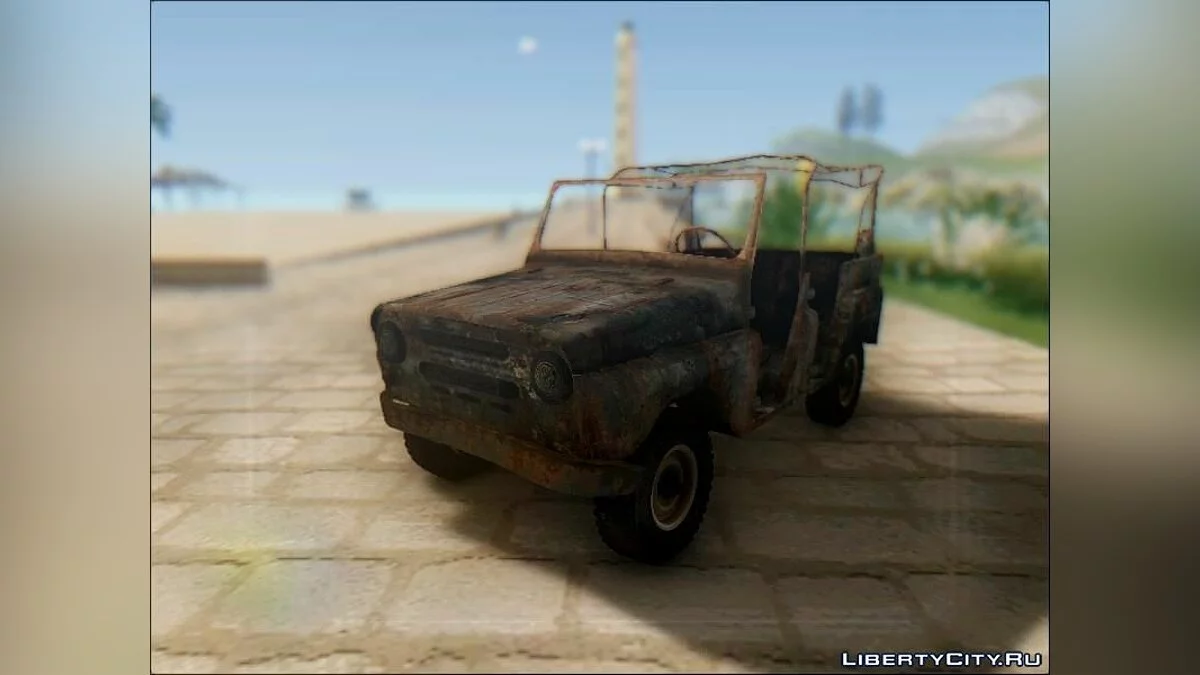 Сгоревший УАЗ 469 / GTA San Andreas
