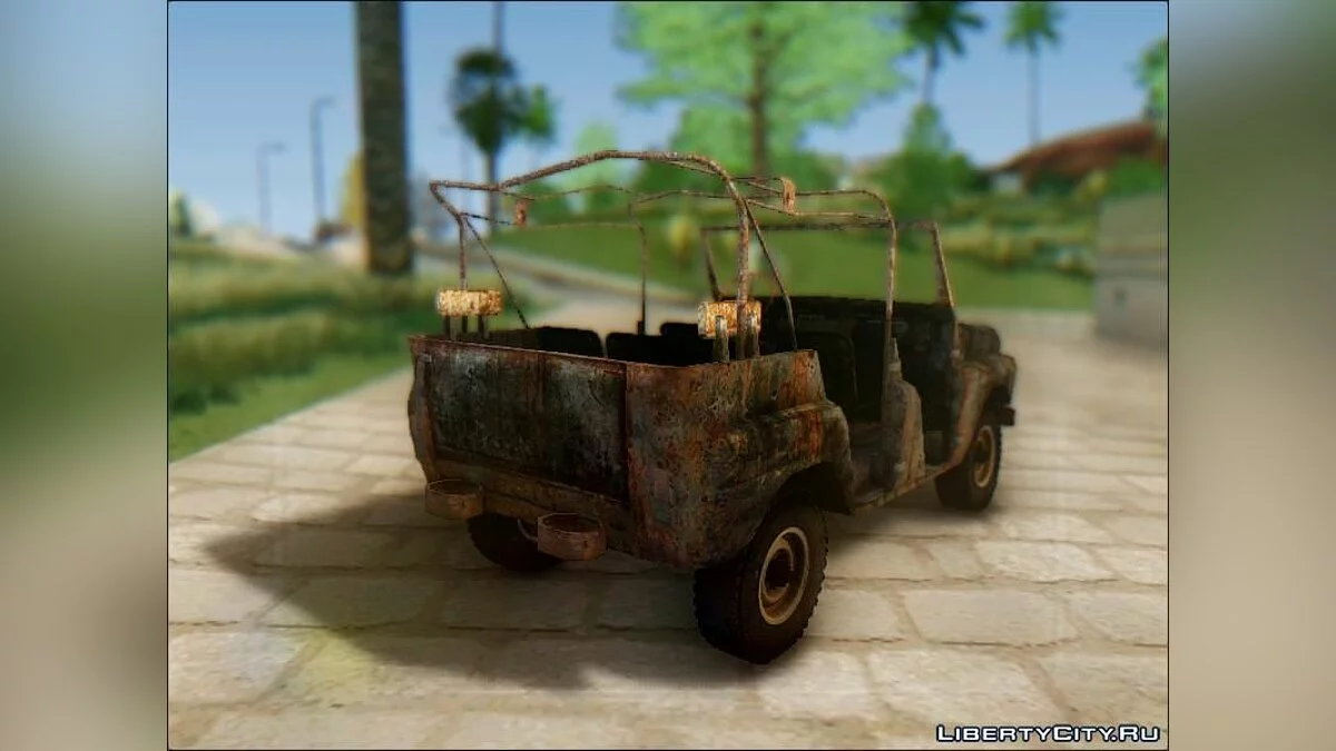 Сгоревший УАЗ 469 / GTA San Andreas