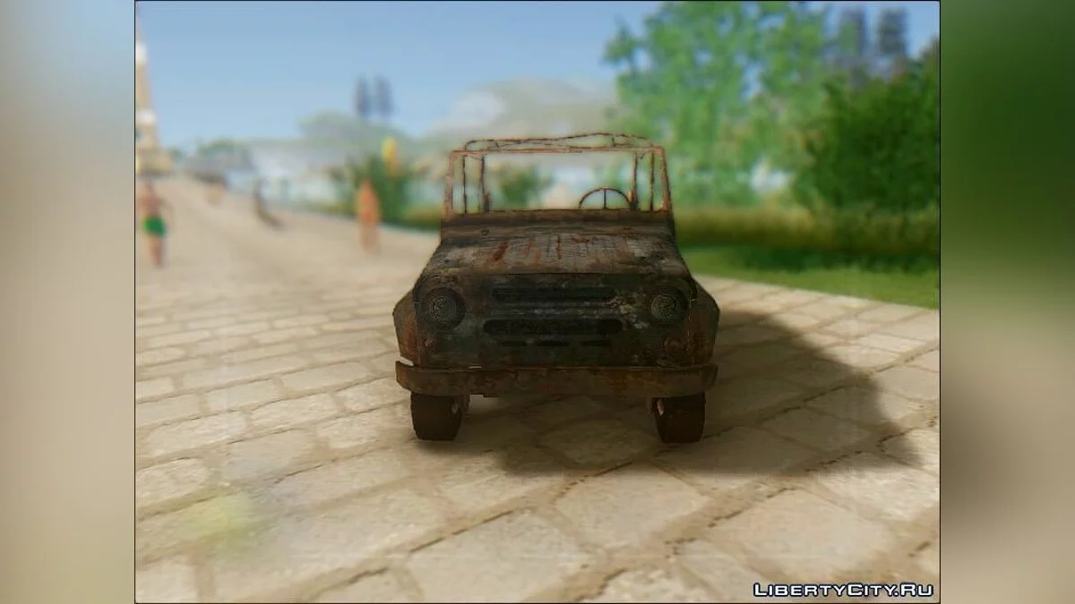 Сгоревший УАЗ 469 / GTA San Andreas