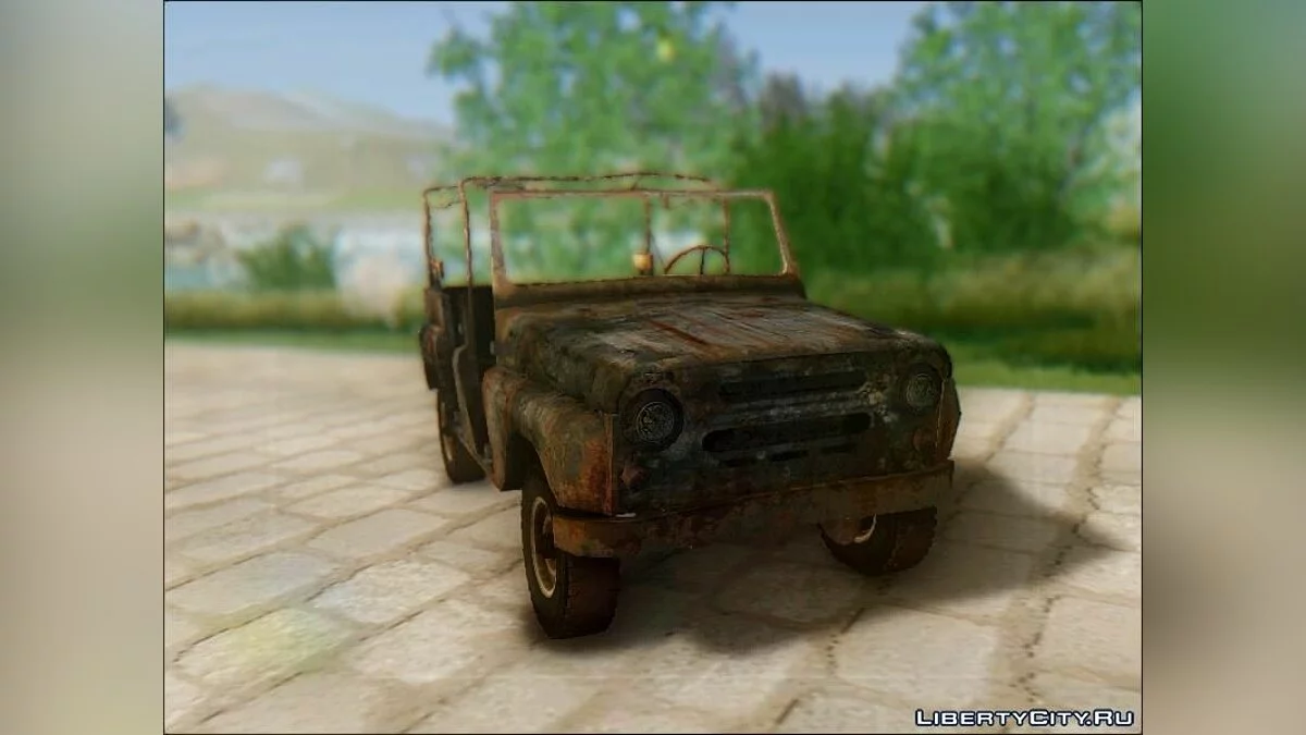 Сгоревший УАЗ 469 / GTA San Andreas