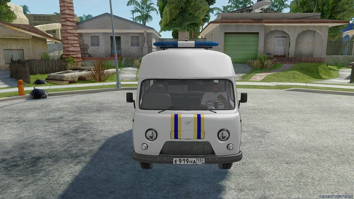 UAZ-3909 MCHS avec toit haut / GTA San Andreas