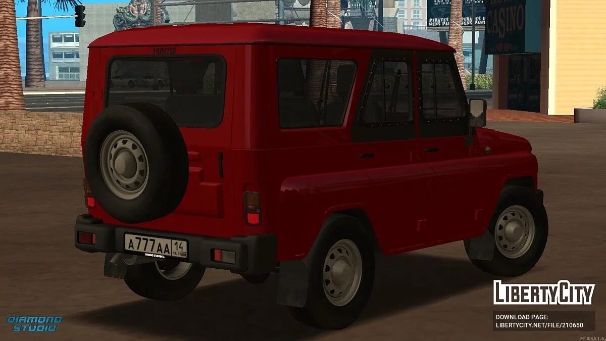 UAZ Hunter + CCD / GTA San Andreas