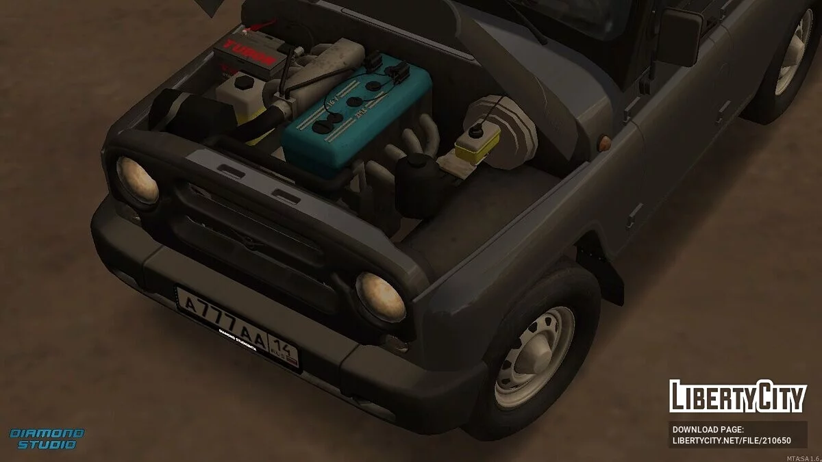 UAZ Hunter + CCD / GTA San Andreas