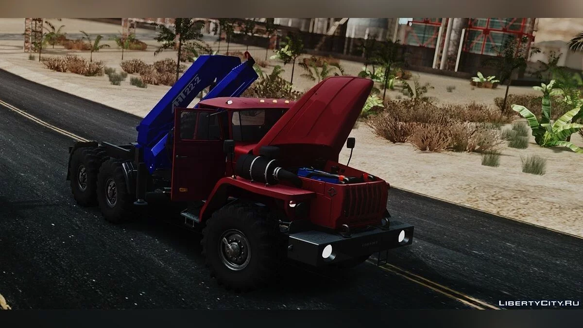 Ural 44202-0311-60E5 with ANТ 22-2 Crane / GTA San Andreas