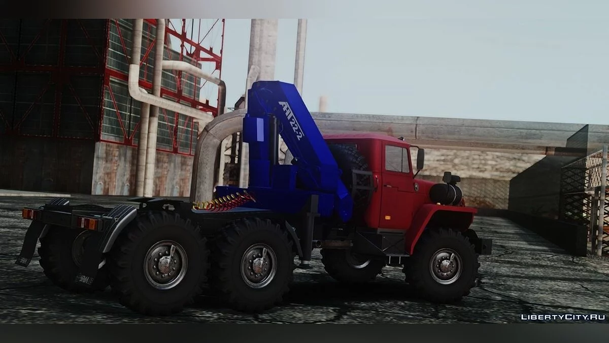 Ural 44202-0311-60E5 with ANТ 22-2 Crane / GTA San Andreas