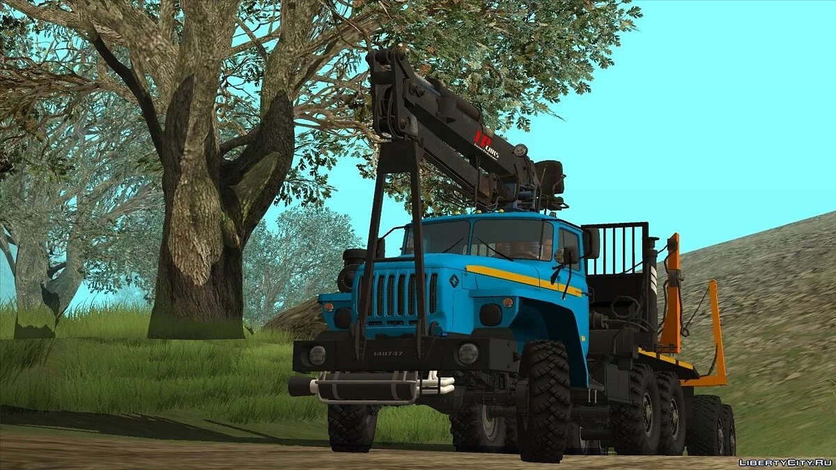 URAL-4320 شاحنة نقل الأخشاب ومقطورة / جي تي إيه سان أندرياس