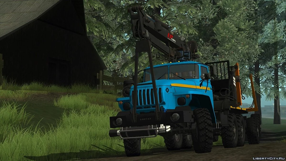 URAL-4320 شاحنة نقل الأخشاب ومقطورة / جي تي إيه سان أندرياس