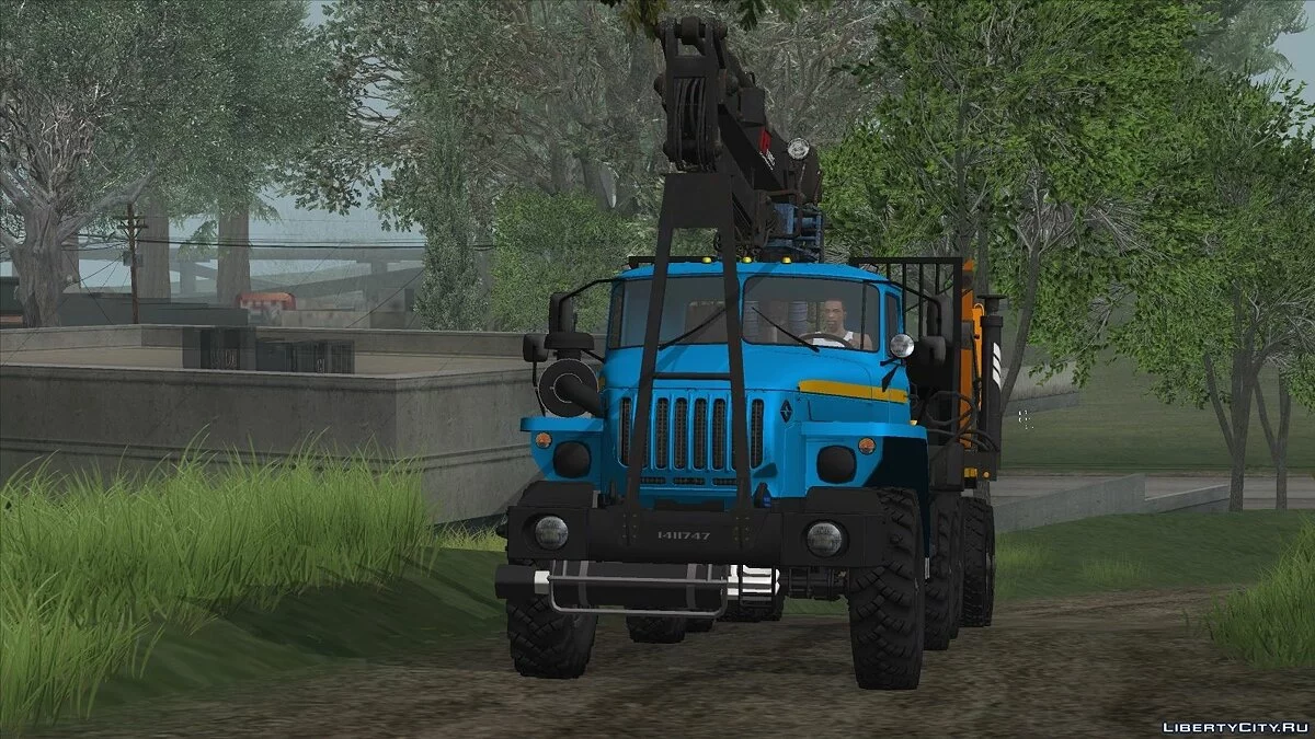 URAL-4320 شاحنة نقل الأخشاب ومقطورة / جي تي إيه سان أندرياس