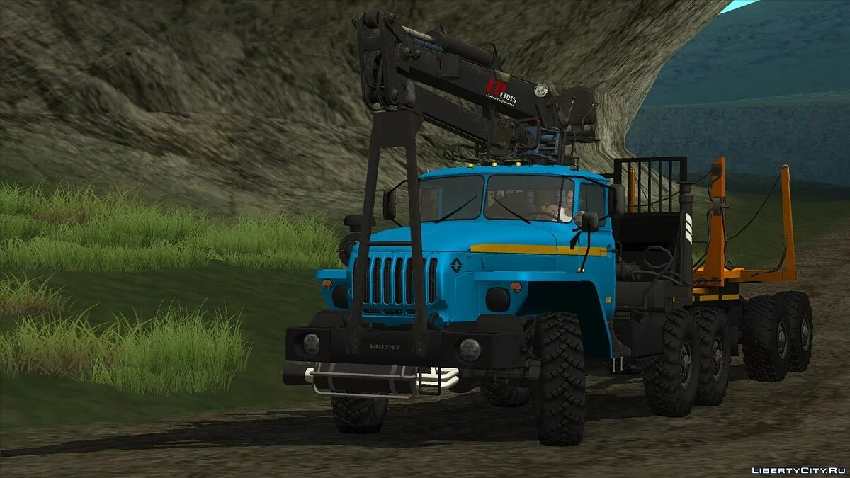 URAL-4320 شاحنة نقل الأخشاب ومقطورة / جي تي إيه سان أندرياس
