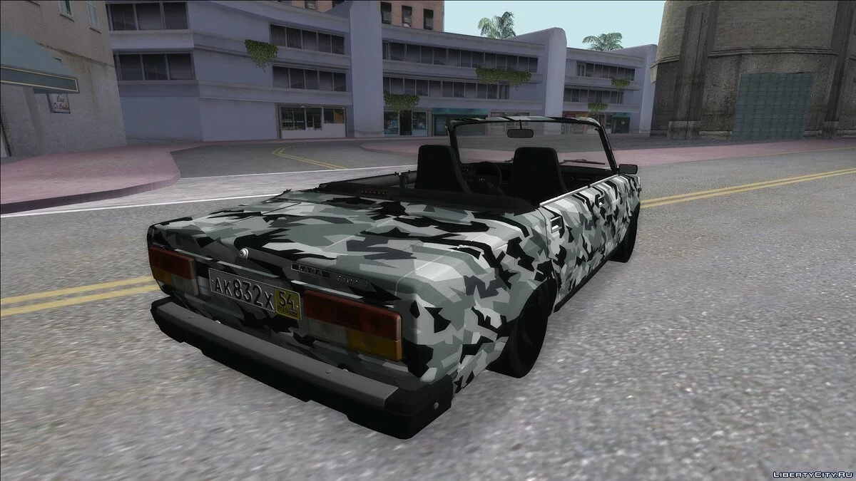 VAZ 2107 Camouflage Cabrio / GTA San Andreas