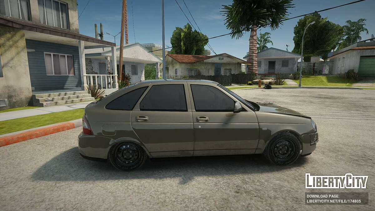 Lada Priora вдарена / GTA San Andreas