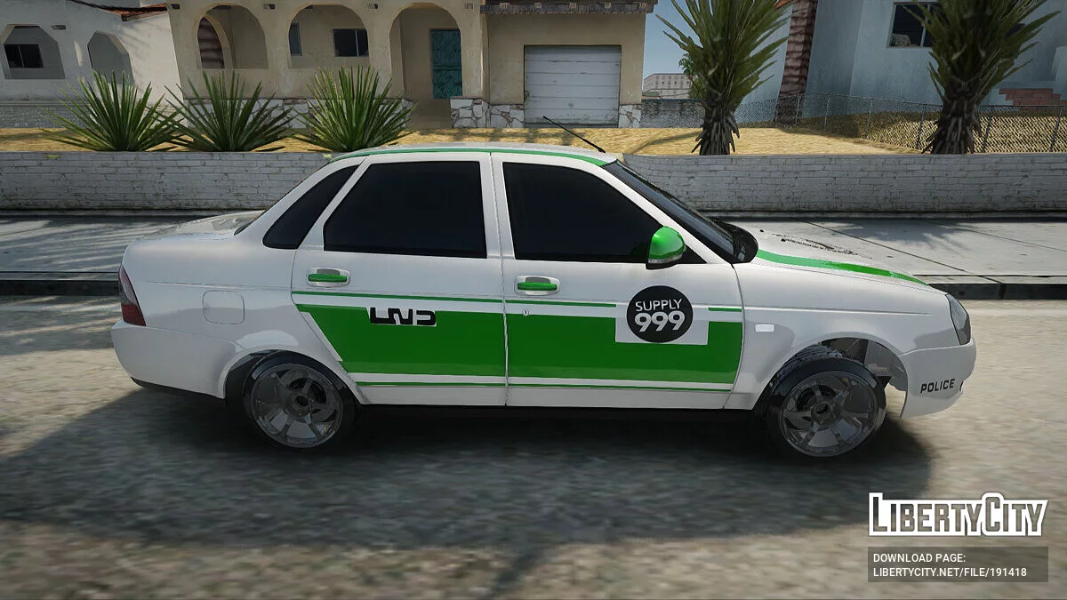 Lada Priora Полиция Дубая / GTA San Andreas