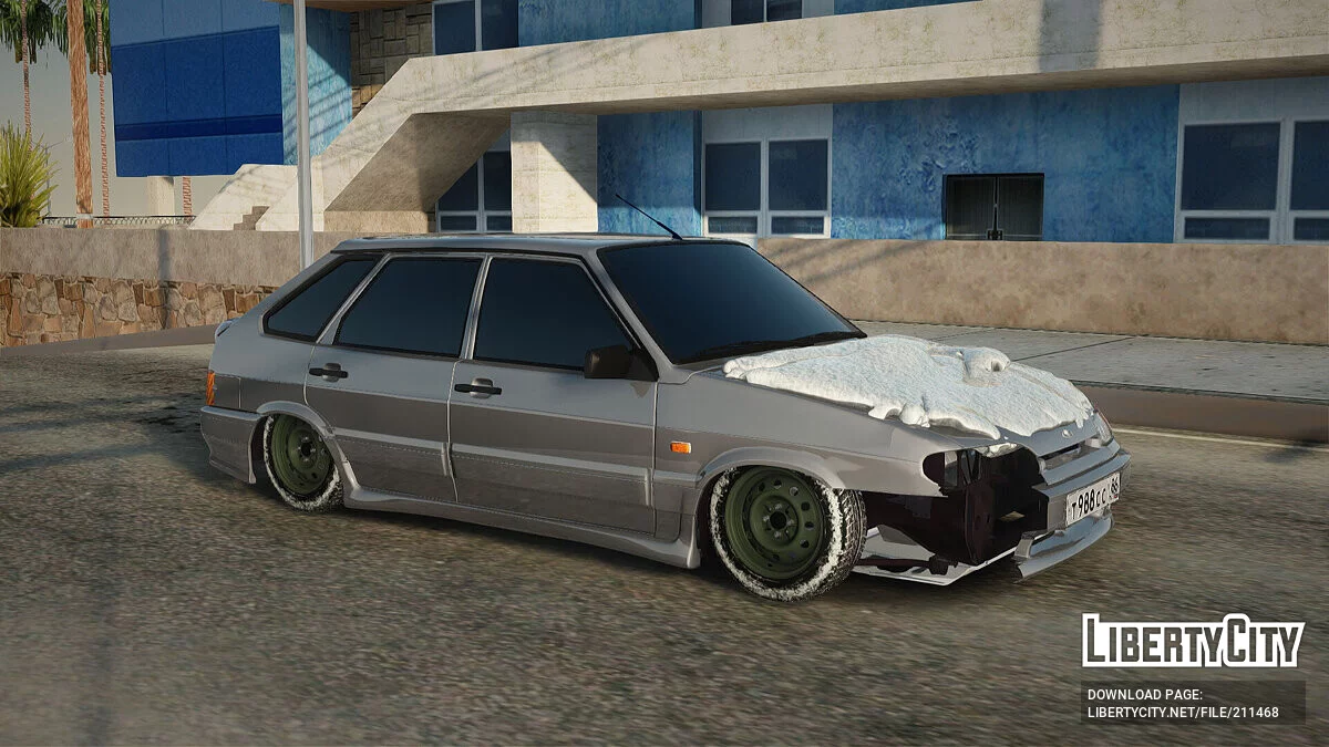 ВАЗ 2114 Зимова версія та битий перед / GTA San Andreas