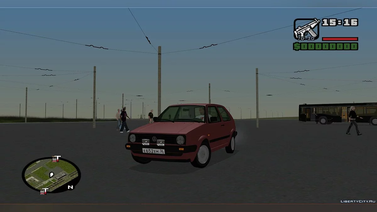 Volkswagen Golf Mk2 Especificação EU / GTA San Andreas