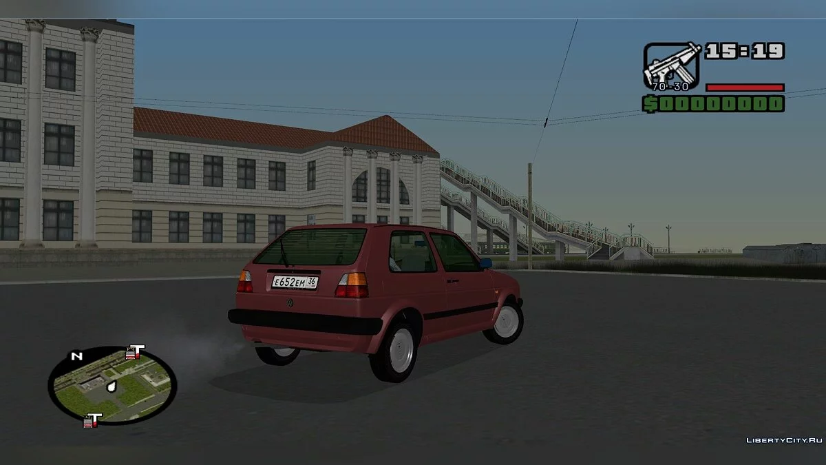Volkswagen Golf Mk2 Especificação EU / GTA San Andreas