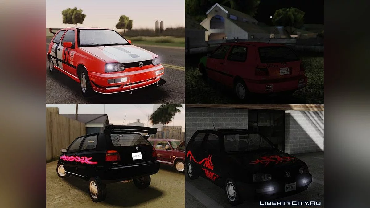 Volkswagen Golf Mk3 1.6 US-Spec / GTA San Andreas
