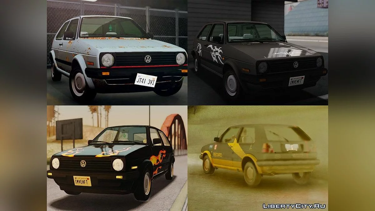 Volkswagen Golf Mk2 Spesifikasi AS / GTA San Andreas