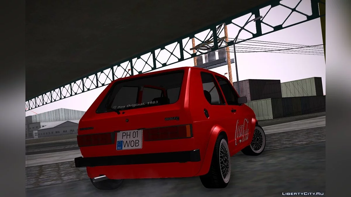 1983 Volkswagen Golf C - Coca Cola Edition / GTA San Andreas