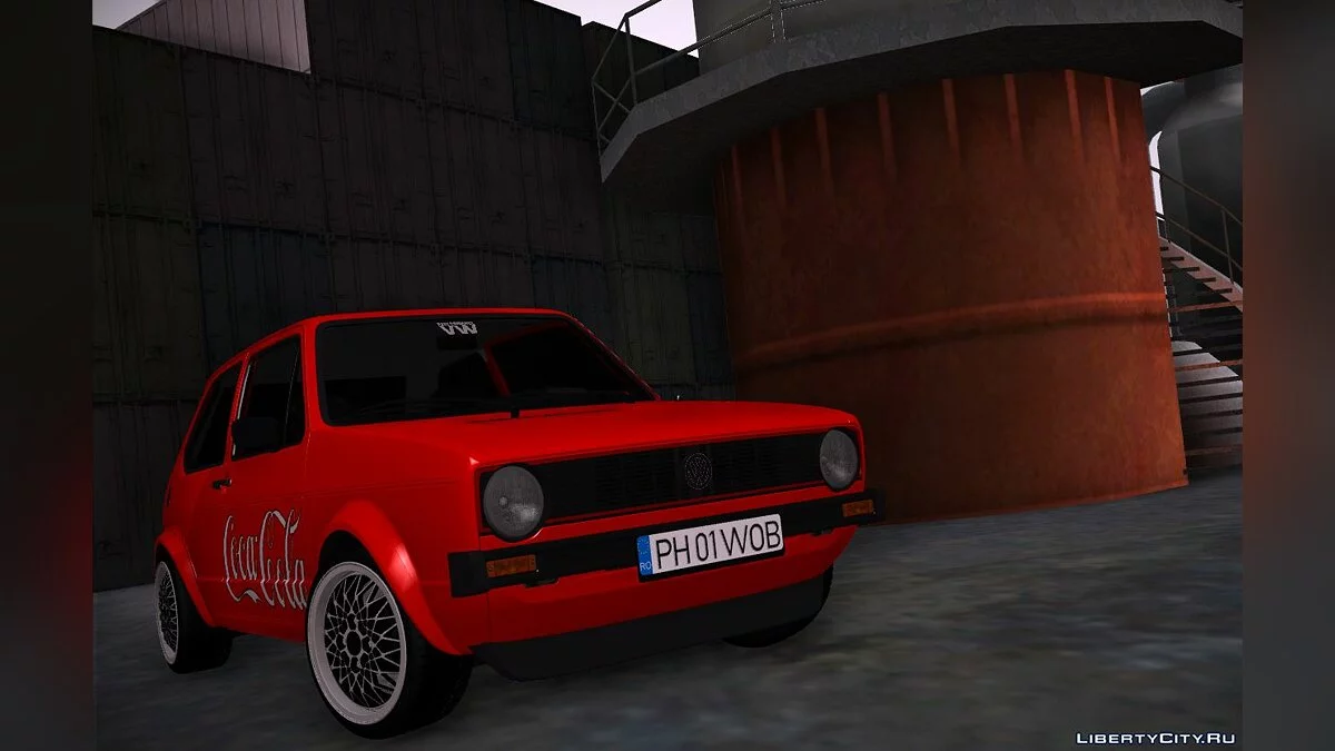 1983 Volkswagen Golf C - Coca Cola Edition / GTA San Andreas