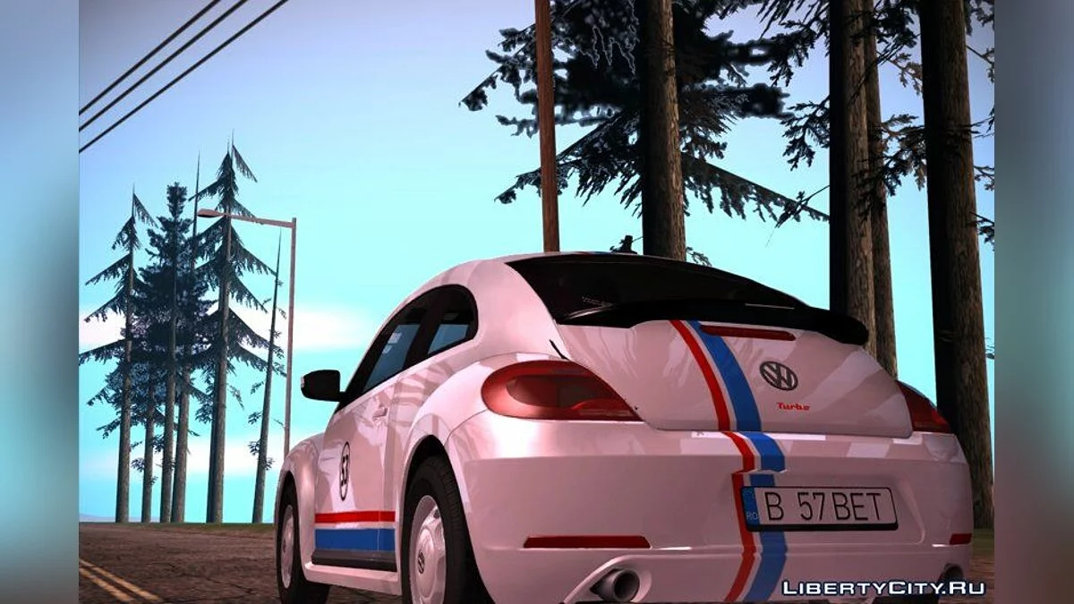 2013 Volkswagen Beetle - Herbie du film "Courses folles" / GTA San Andreas