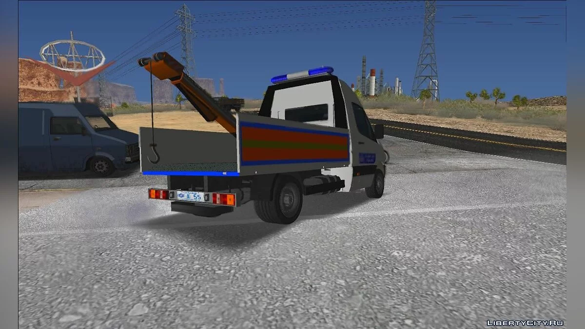 Volkswagen Crafter TowTruck Polisi Inggris / GTA San Andreas