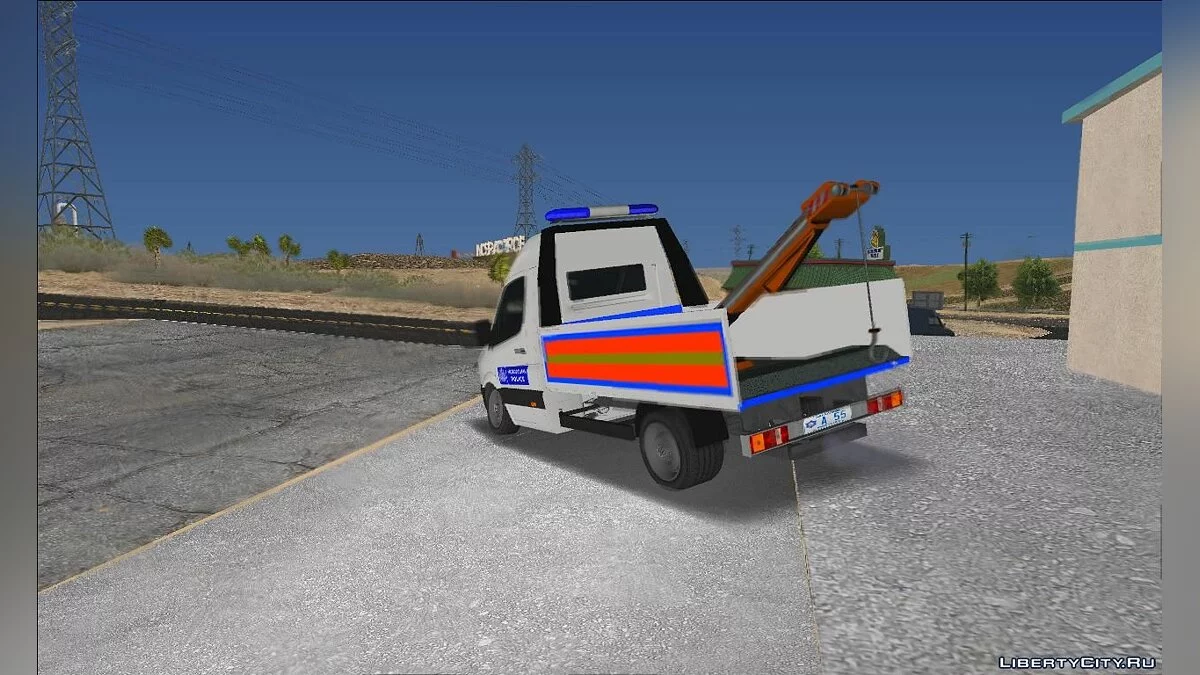 Volkswagen Crafter TowTruck Polisi Inggris / GTA San Andreas
