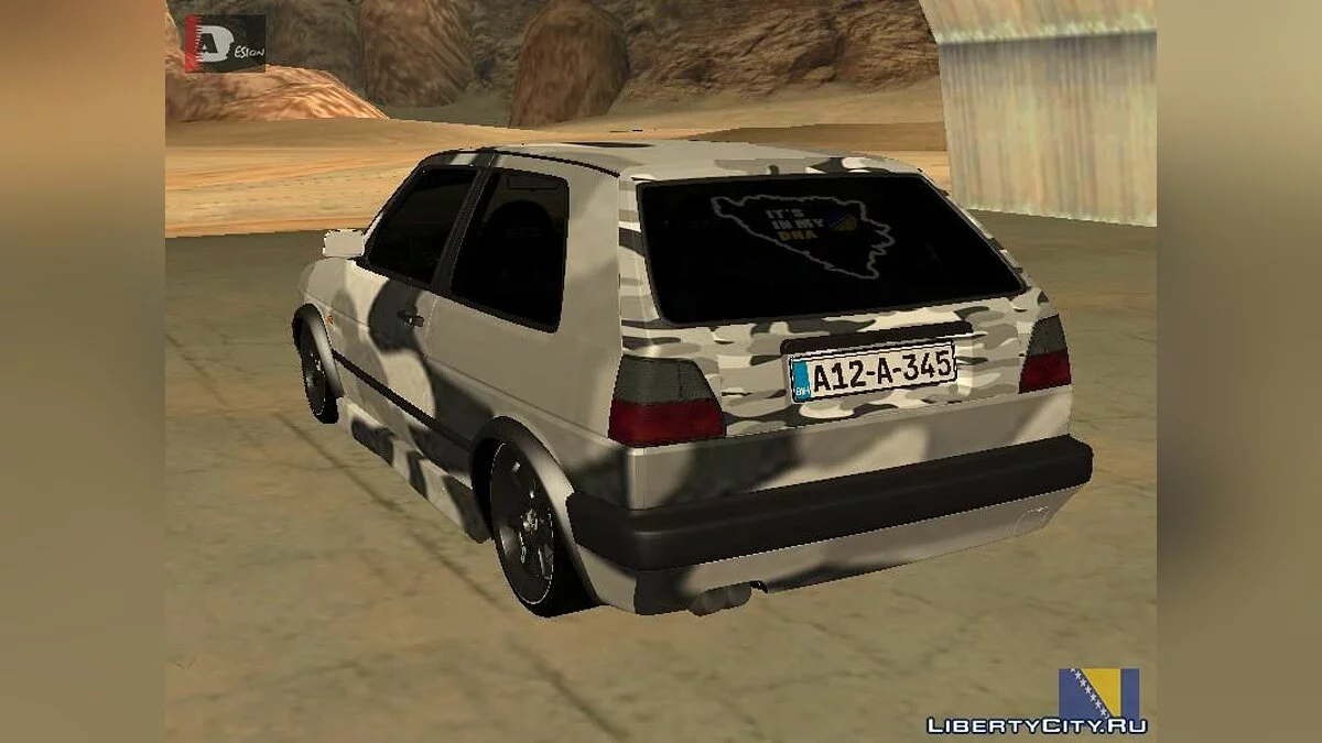 Volkswagen Golf 2 Camo / GTA San Andreas
