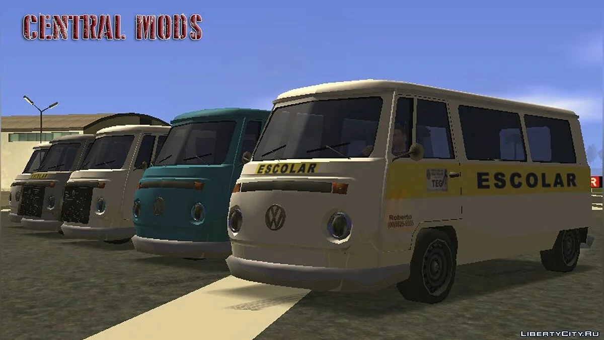Camper - Kombi (Normal / Cana / Ovo / Escolar) / GTA San Andreas