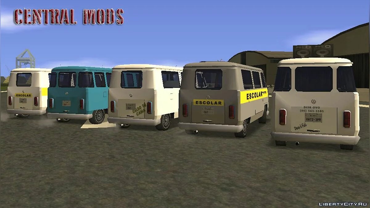 Camper - Kombi (Normal / Cana / Ovo / Escolar) / GTA San Andreas