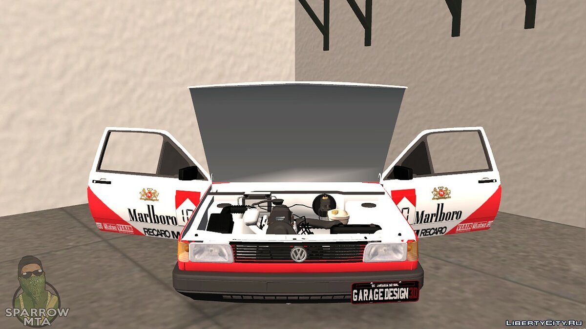 Volkswagen Gol Quadrado Marlboro para GTA San Andreas