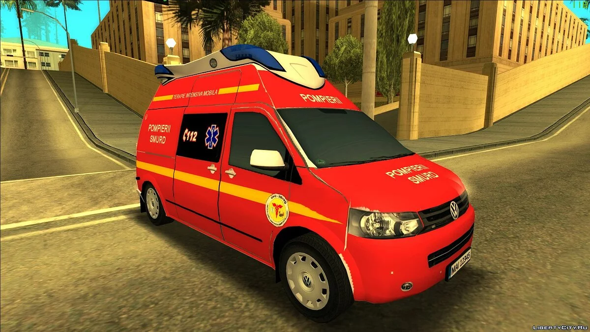Volkswagen Transporter SMURD / GTA San Andreas