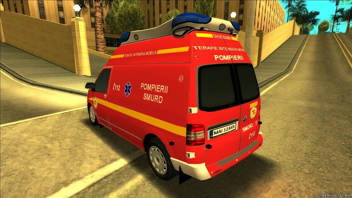 Volkswagen Transporter SMURD / GTA San Andreas