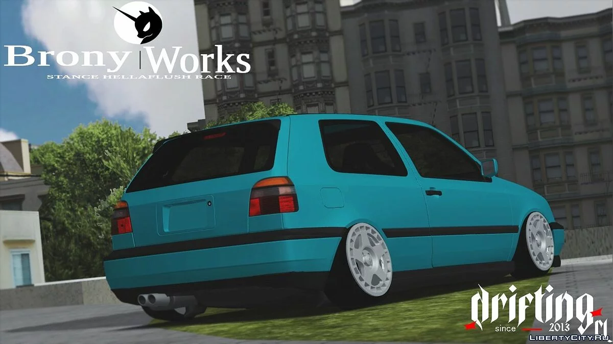 Stanced Volkswagen Golf mk3 / GTA San Andreas