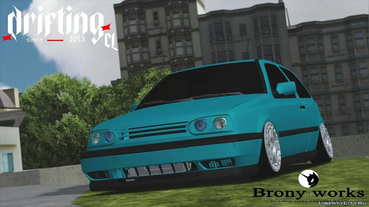 Stanced Volkswagen Golf mk3 / GTA San Andreas