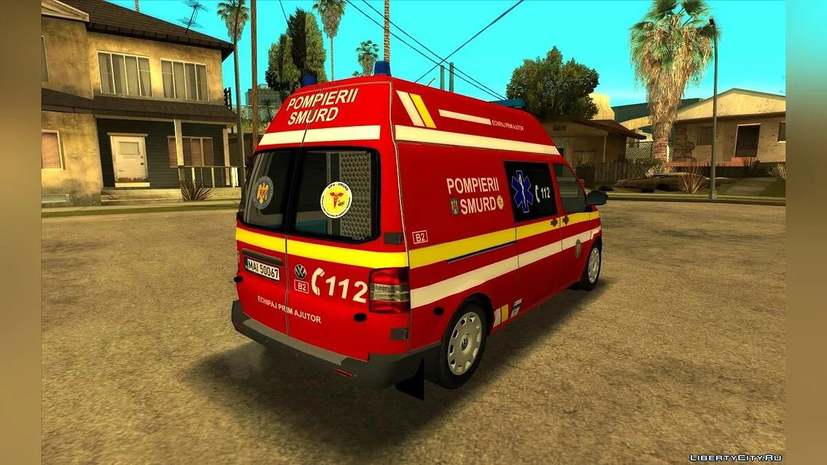 Volkswagen T5 Emergency Services / GTA San Andreas