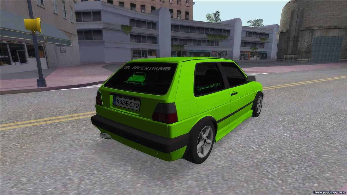 Volkswagen Golf Mk2 Zelengija / GTA San Andreas