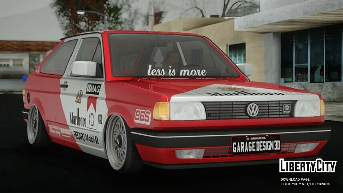 Volkswagen Gol Quadrado Marlboro para GTA San Andreas