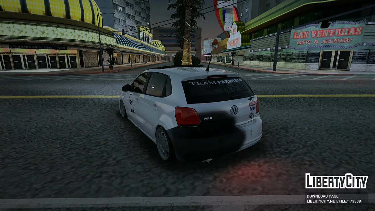 Volkswagen Polo 1.6 TDI-R Black Smoke / GTA San Andreas