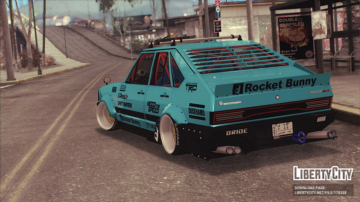 1987 Volkswagen Passat Pointer TRD Iraque Rocket Bunny / GTA San Andreas