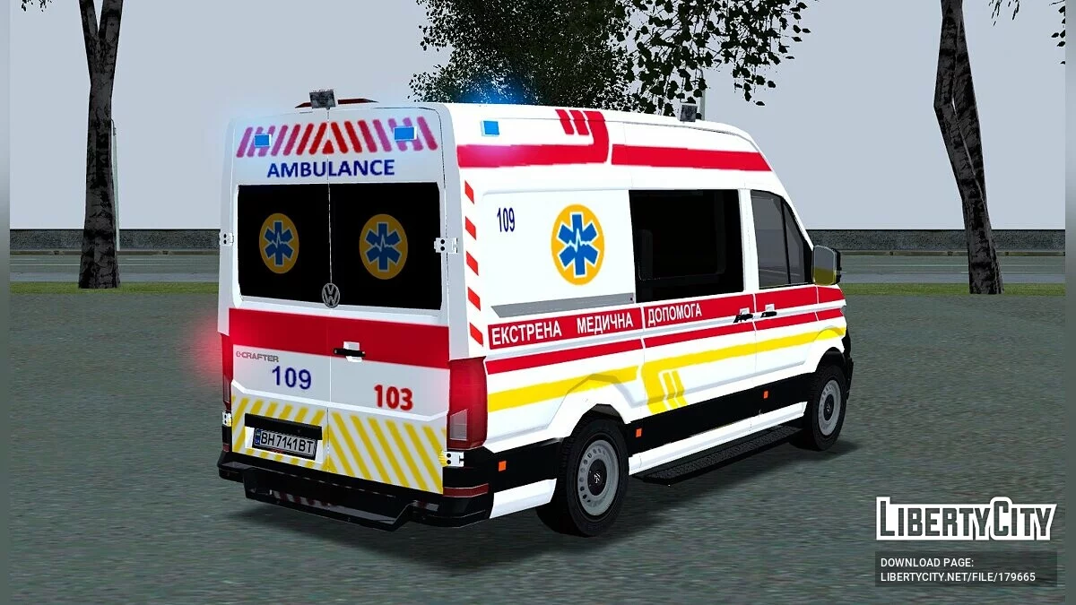Volkswagen Crafter 2019 Urgence médicale / GTA San Andreas