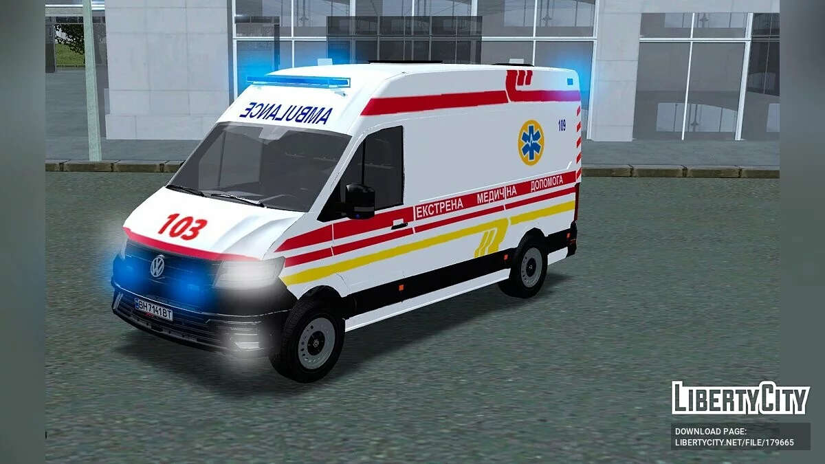 Volkswagen Crafter 2019 Екстрена медична допомога / GTA San Andreas