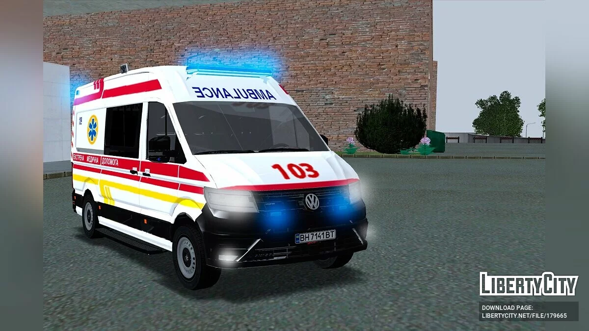 Volkswagen Crafter 2019 Urgence médicale / GTA San Andreas