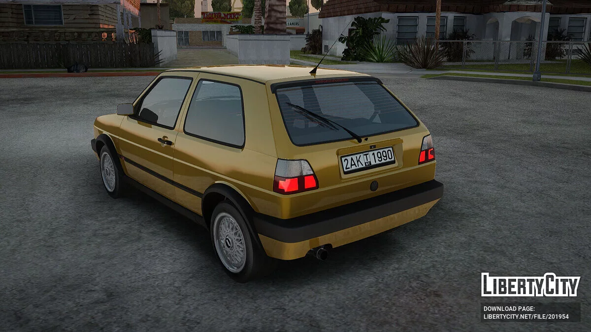 Volkswagen Golf 2 GTI Transit Plates / GTA San Andreas