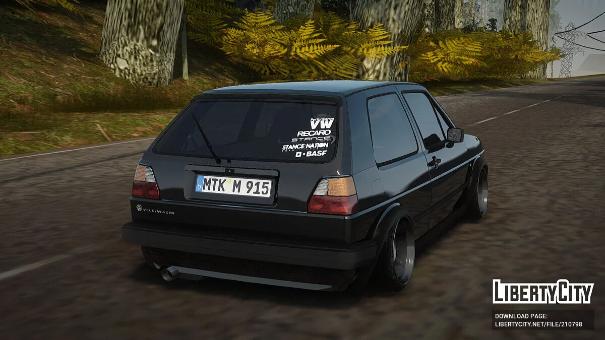 Volkswagen Golf Mk2 / GTA San Andreas