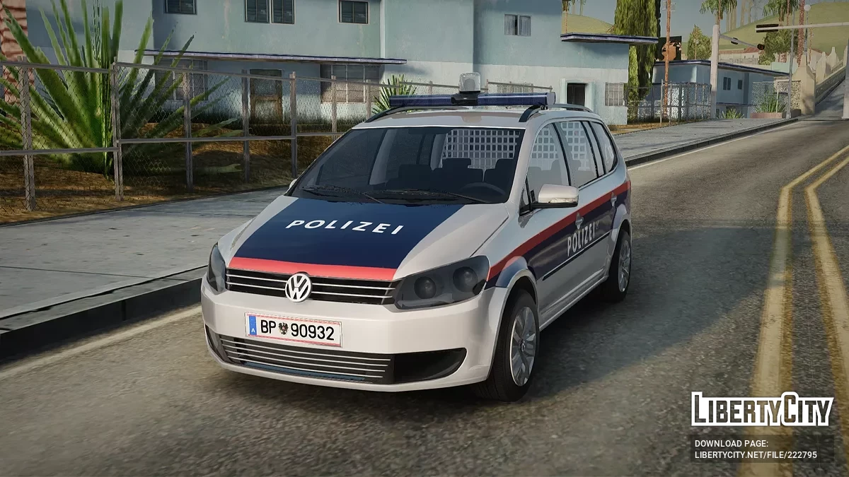 Volkswagen Touran 2010 Polizei autrichienne / GTA San Andreas
