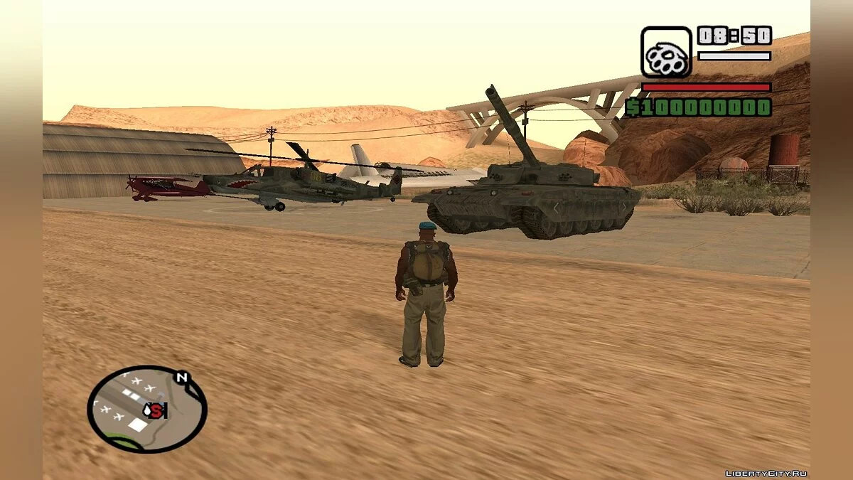 KA50 et char de WarFace / GTA San Andreas