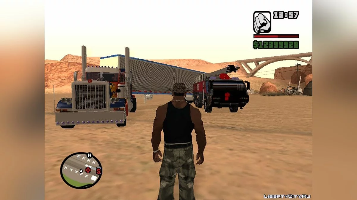 Megapaquete de Vehículos Transformers / GTA San Andreas