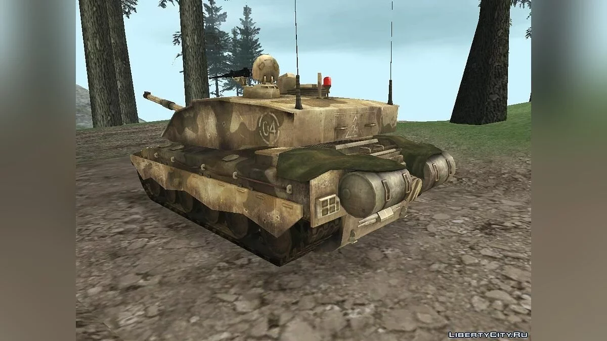 Challenger 2 з Battlefield 2: Euro Force / GTA San Andreas