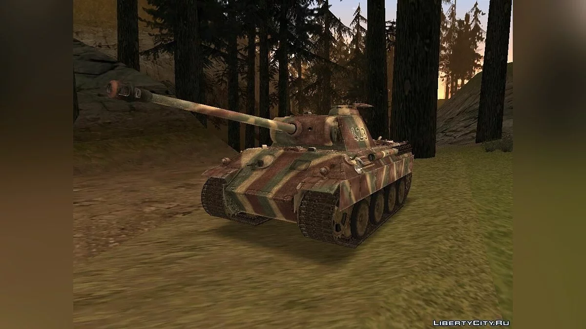 Pz.kpfw V Panther ausf.A de Forgotten Hope 2 / GTA San Andreas